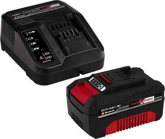 Einhell Σετ Μπαταρίας Λιθίου Χωρητικότητας 4Ah 18V με Φορτιστή 4512042 - Image 3