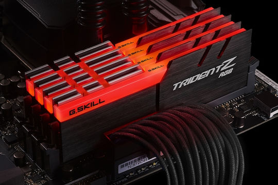 G.Skill Trident Z RGB DDR4 32GB RAM με 4x8GB Modules και Ταχύτητα 3200 για Desktop F4-3200C16Q-32GTZRX - Image 4