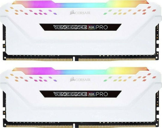Corsair Vengeance RGB Pro DDR4 32GB RAM με 2x16GB Modules και Ταχύτητα 2666 για Desktop CMW32GX4M2A2666C16W - Image 4