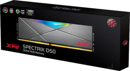 Adata XPG Spectrix D50 DDR4 16GB RAM με 2x8GB Modules και Ταχύτητα 3200 για Desktop AX4U32008G16A-DT50 - Image 3