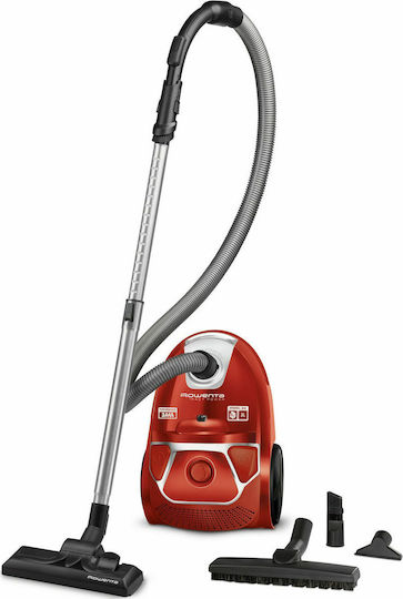 Rowenta Compact Power Ηλεκτρική Σκούπα 750W με Σακούλα 3lt Κόκκινη - Image 3