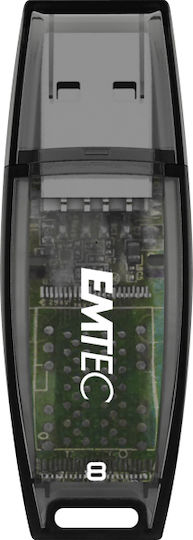 Emtec C410 Color Mix 8GB USB 2.0 Stick Μαύρο - Image 2