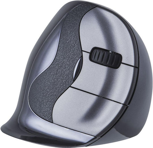 Bakker Elkhuizen Evoluent D Wireless Large Ασύρματο Εργονομικό Vertical Ποντίκι Γκρι - Image 4