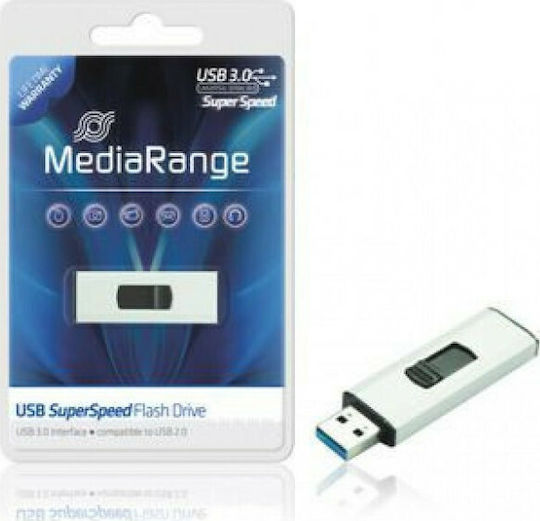 MediaRange 64GB USB 3.0 Stick Λευκό - Image 7