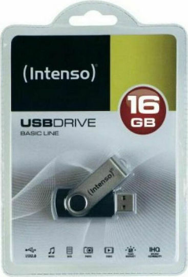 Intenso Basic Line 32GB USB 2.0 Stick Ασημί - Image 6