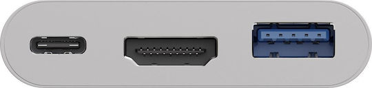 Goobay USB-C Docking Station με HDMI 4K PD Λευκό (62104) - Image 7