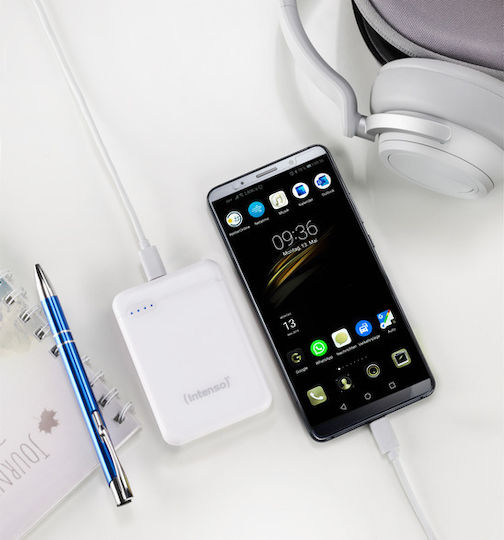Intenso XS Power Bank 5000mAh με Θύρα USB-A και Θύρα USB-C Λευκό - Image 4