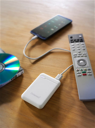 Intenso XS Power Bank 5000mAh με Θύρα USB-A και Θύρα USB-C Λευκό - Image 5