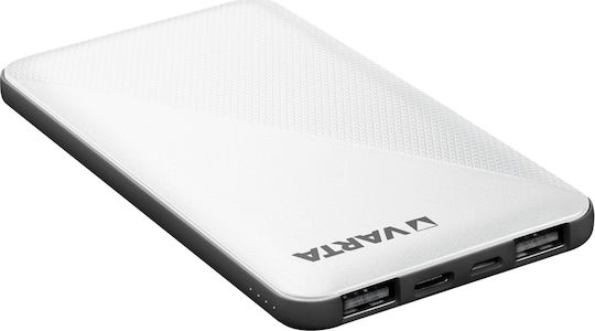 Varta Energy Power Bank 5000mAh με 2 Θύρες USB-A και Θύρα USB-C Λευκό - Image 4