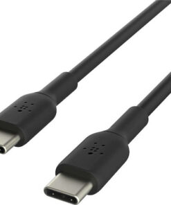 Belkin USB 2.0 Cable USB-C male - USB-C 60W Μαύρο 2m (CAB003bt2MBK)