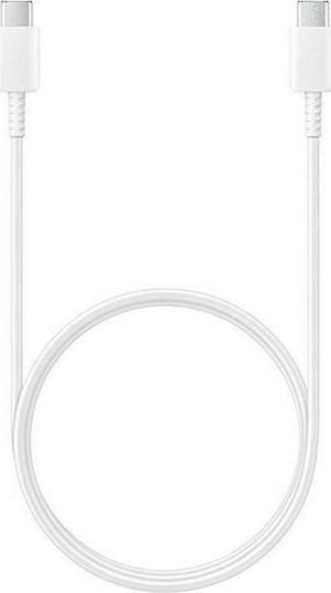 Samsung USB 2.0 Cable USB-C male - USB-C 25W Λευκό 1m (EP-DA705BWE GP-TOU021RFBWW) Bulk