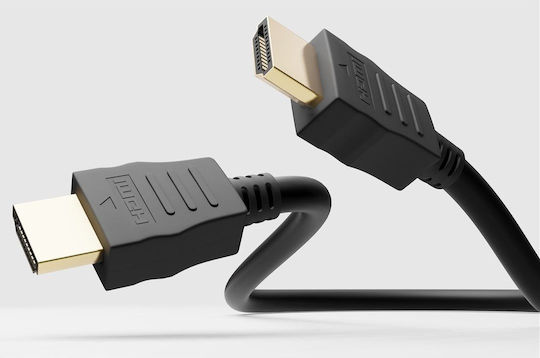 Goobay HDMI 1.4 Cable HDMI male - HDMI male 1.5m Μαύρο 41083 - Image 3