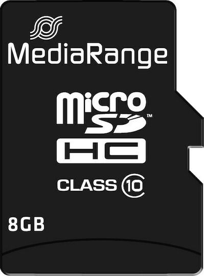 MediaRange microSDHC 8GB Class 10 High Speed με αντάπτορα - Image 3