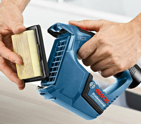Bosch GAS 10,8 V-LI Professional 06019E3000 Επαναφορτιζόμενο Σκουπάκι Χειρός 12V Χωρίς Φορτιστή και Μπαταρία Μπλε - Image 7