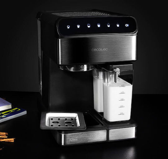 Cecotec Power Instant-ccino 20 Touch Μηχανή Espresso 1350W Πίεσης 20bar για Cappuccino Nera Series - Image 9