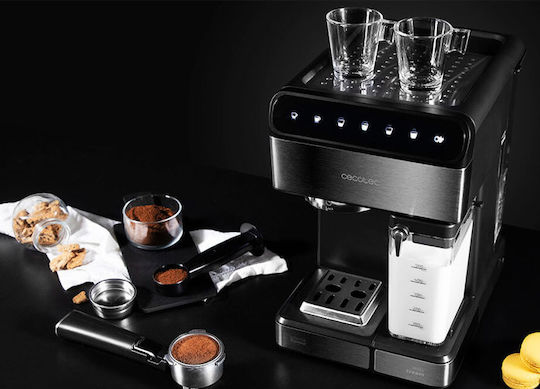 Cecotec Power Instant-ccino 20 Touch Μηχανή Espresso 1350W Πίεσης 20bar για Cappuccino Nera Series - Image 12