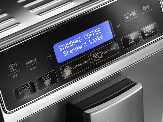 De'Longhi Autentica Αυτόματη Μηχανή Espresso 1450W Πίεσης 15bar για Cappuccino με Μύλο Άλεσης Ασημί - Image 8