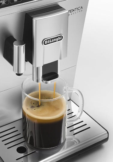 De'Longhi Autentica Αυτόματη Μηχανή Espresso 1450W Πίεσης 15bar για Cappuccino με Μύλο Άλεσης Ασημί - Image 10
