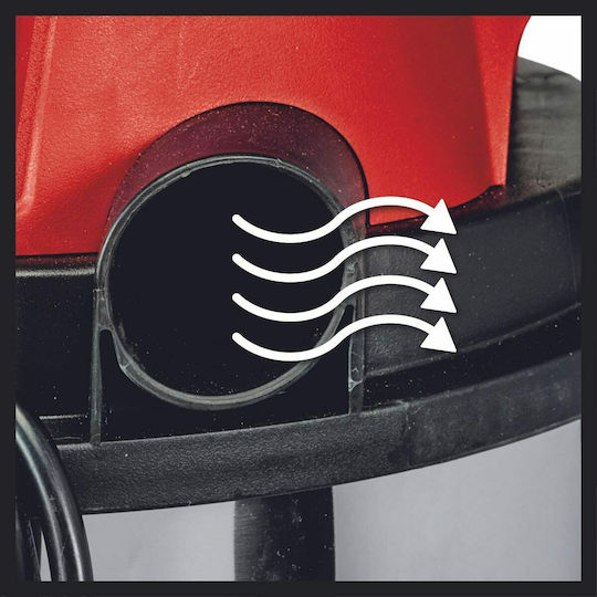 Einhell Tcvc 1815 S Σκούπα Υγρών / Στερεών 1250W με Ανοξείδωτο Κάδο 15lt - Image 5