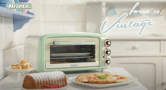 Ariete Vintage Mini 0979/04 Ηλεκτρικό Φουρνάκι 18lt Χωρίς Εστίες Green - Image 3