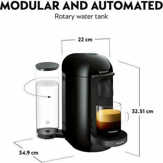 Krups Vertuo Plus Καφετιέρα για Κάψουλες Vertuo Black - Image 7
