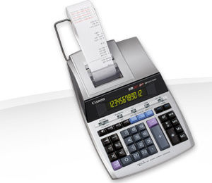 Canon MP1211-LTSC Αριθμομηχανή Χαρτοταινίας 12 Ψηφίων σε Ασημί Χρώμα 8295A001 - Image 3