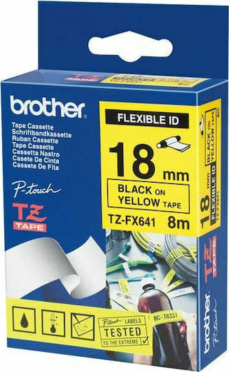 Brother TZE-FX641 Ταινία Ετικετογράφου 8m x 18mm σε Κίτρινο Χρώμα TZE-FX641 - Image 7