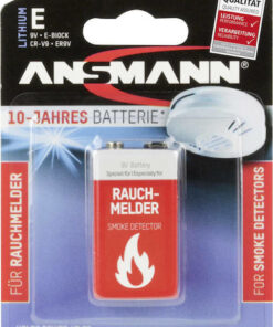 Ansmann Smoke Detector Μπαταρία Λιθίου 9V 1τμχ