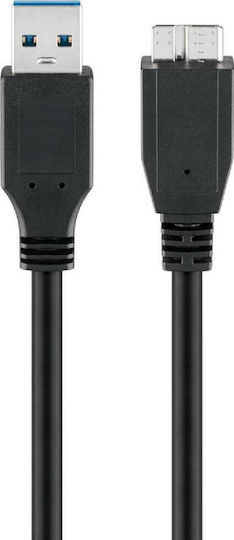 Goobay Regular USB 3.0 to micro USB Cable Μαύρο 1.8m 95026 1τμχ