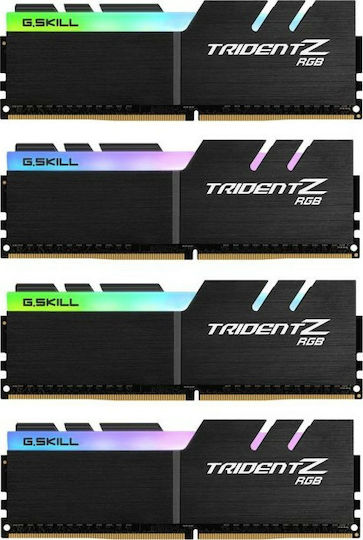 G.Skill Trident Z RGB DDR4 32GB RAM με 4x8GB Modules και Ταχύτητα 3600 για Desktop F4-3600C18Q-32GTZR - Image 3