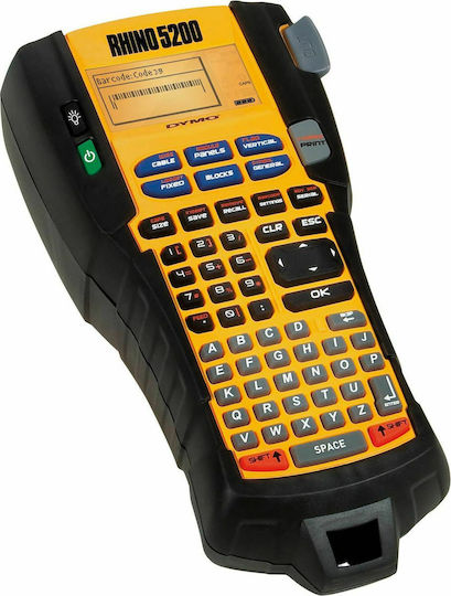 Dymo Rhino 5200 Kit Ηλεκτρονικός Ετικετογράφος Χειρός σε Κίτρινο Χρώμα S0841400 - Image 3