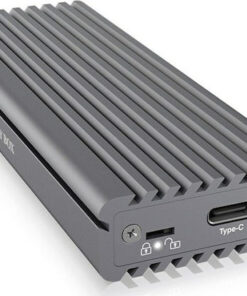Icy Box IB-1817MC-C31 Θήκη για Σκληρό Δίσκο M.2 PCI Express NVME με σύνδεση USB 3.1 Type-C σε Γκρι χρώμα IB-1817MC-C31