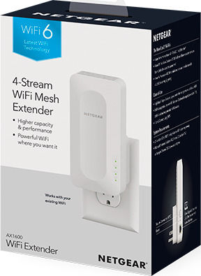NetGear EAX12 Mesh WiFi Extender Dual Band (2.4 & 5GHz) 1600Mbps - Image 4