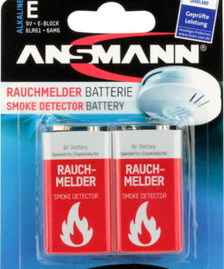 Ansmann Smoke Detector Αλκαλικές Μπαταρίες 9V 2τμχ