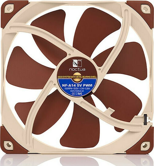 Noctua NF-A8 5V Case Fan 80mm με Σύνδεση 4-Pin PWM Καφέ - Image 4