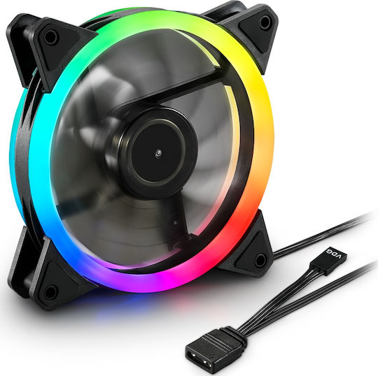 Sharkoon Shark Blades RGB Case Fan 120mm με Σύνδεση 3-Pin - Image 4