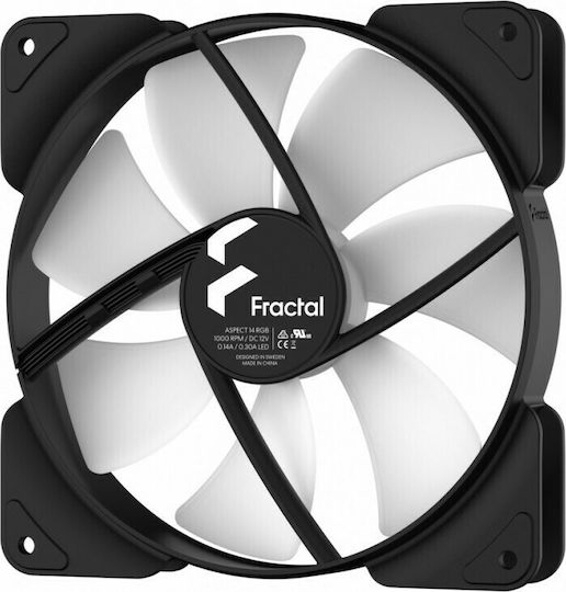 Fractal Design Aspect 14 RGB Case Fan 140mm με Σύνδεση 4-Pin PWM - Image 4