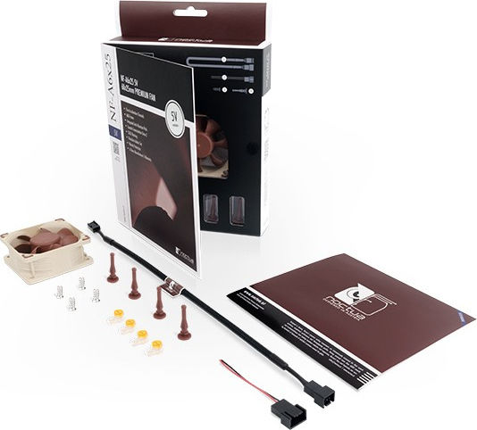 Noctua NF-A6X25 5V Case Fan 60mm με Λευκό Φωτισμό και Σύνδεση 3-Pin Λευκό - Image 3