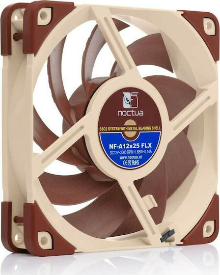 Noctua NF-A12X25 FLX Case Fan 120mm με Σύνδεση 3-Pin Καφέ - Image 5