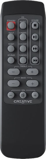Creative T100 Ασύρματα Ηχεία Υπολογιστή 2.0 με Bluetooth και Ισχύ 40W σε Μαύρο Χρώμα - Image 7
