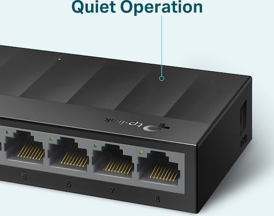 TP-LINK LS1008G v1 Unmanaged L2 Switch με 8 Θύρες Gigabit (1Gbps) Ethernet - Image 3