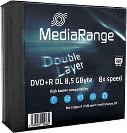 MediaRange Εγγράψιμα DVD+R 8x Dual Layer 8.5GB 5τμχ MR465 - Image 3