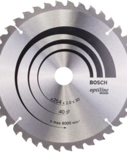 Bosch Optiline Δίσκος Κοπής Ξύλου με 80 Δόντια 250mm 2608640645