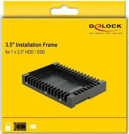 DeLock Tray μετατροπής από 3.5″ σε 2.5″ - Image 3