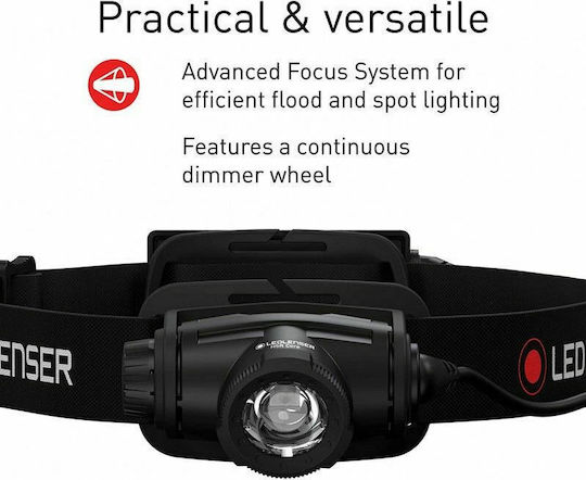 LedLenser Επαναφορτιζόμενος Φακός Κεφαλής LED IP67 με Μέγιστη Φωτεινότητα 500lm H5R Core 502121 - Image 9