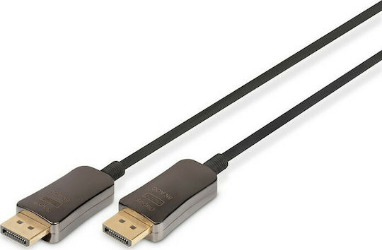 Digitus Cable DisplayPort male - DisplayPort male 20m Μαύρο (AK-340107-200-S)