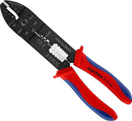 Knipex Πρέσα Ακροδεκτών Διατομής 0.5-6mm² με Απογυμνωτή (Μήκος 240mm) 97 22 240 - Image 5