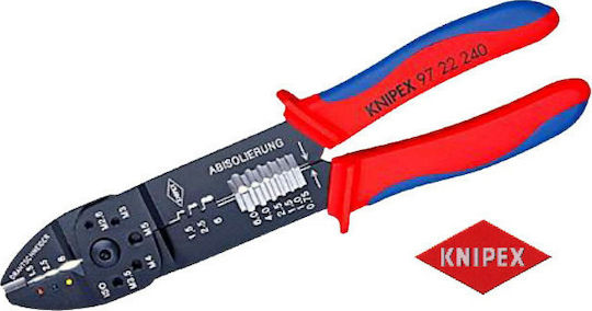 Knipex Πρέσα Ακροδεκτών Διατομής 0.5-6mm² με Απογυμνωτή (Μήκος 240mm) 97 22 240 - Image 3