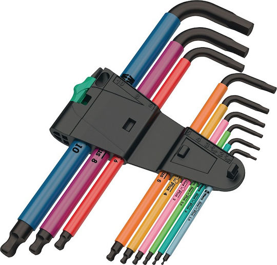 Wera Σετ 9 Κλειδιά Allen σε Σχήμα L SPKL/9 SM N 05073593001 - Image 5