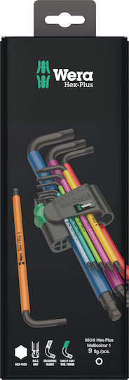 Wera Σετ 9 Κλειδιά Allen σε Σχήμα L SPKL/9 SM N 05073593001 - Image 3